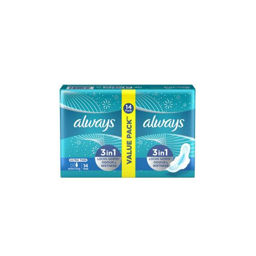 اشتري Always Ultra Delight, Extra Long Sanitary Pads, 14 Pieces في مصر