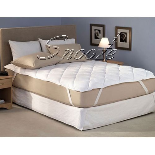 Buy Snooze Flat Fiber Mattress Protector - White in Egypt