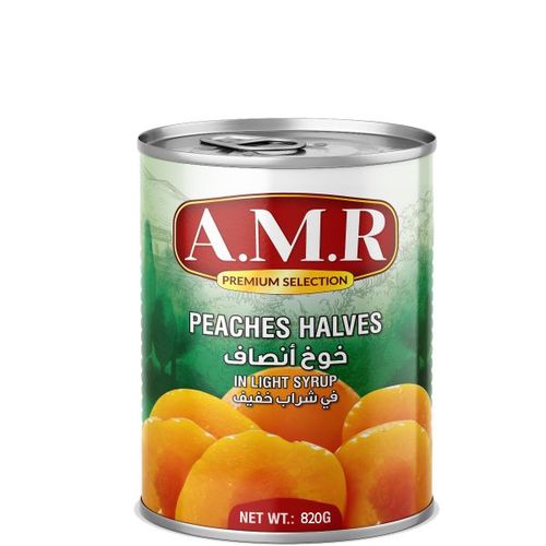 اشتري Amr Peaches Halves in Light Syrup – 820gm في مصر