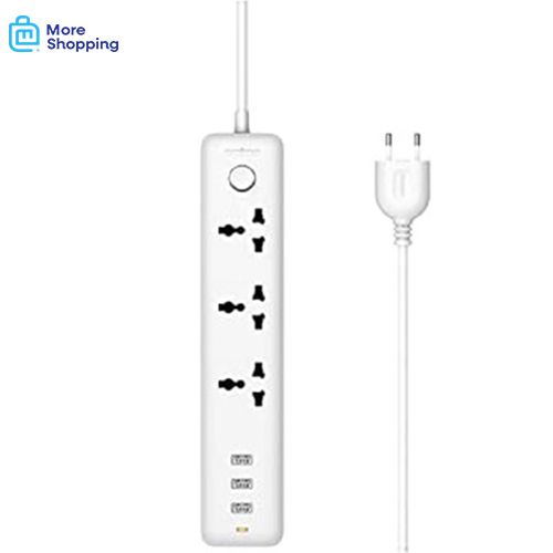 Buy Oraimo Extension Socket 3 Ports And 3 USB - OWS-E331 White 1.8meter in Egypt