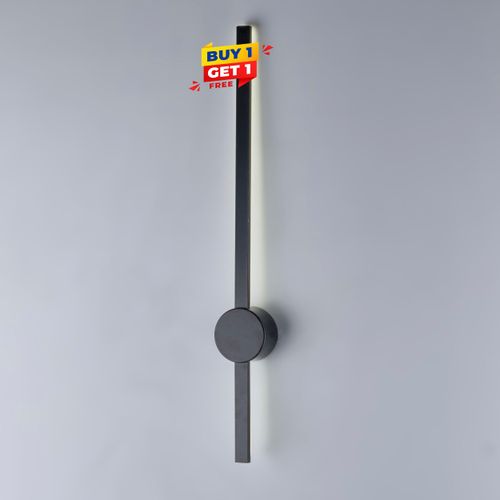 product_image_name-Nagafa Shop-نجفة شوب ، باندل ابليك حائط ، لون اسود ، مصنوع من المعدن ، مقاس 60 × 10 × 2-1