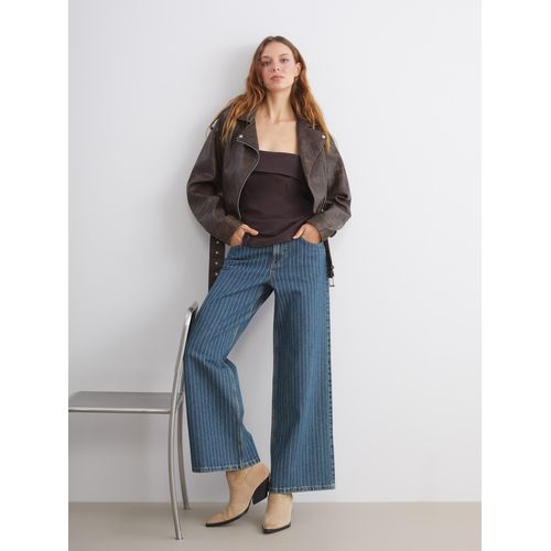 product_image_name-LC Waikiki-Straight Fit Striped Women's Jeans-1