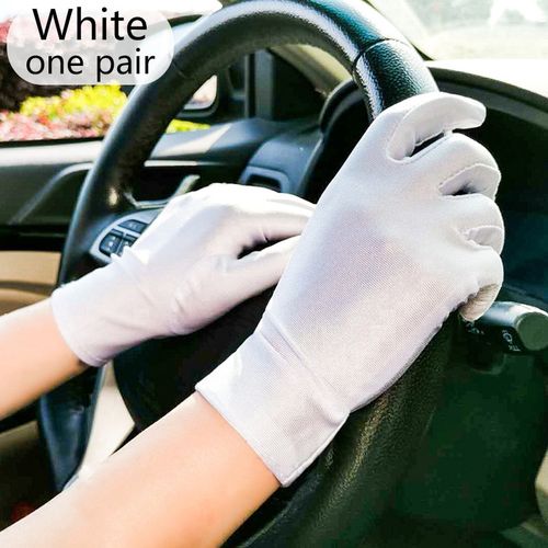 Fashion Gloves UV-Proof Sun Protection Party Ladies Driving Gloves White @  Best Price Online