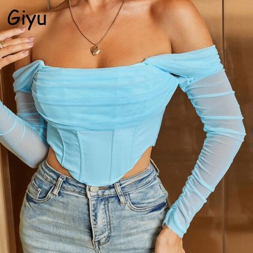  Ladies Summer Tops And Blouses 2023 Cap Sleeve Crop