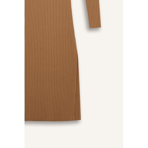 product_image_name-Defacto-فستان تريكو مضلع كم طويل سليم فيت بياقة عالية-8