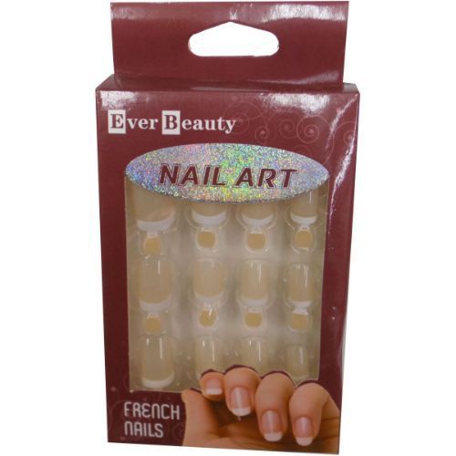 Buy Ever Beauty Press On Gel French Nail – Light Beige Color-12 Nails in Egypt