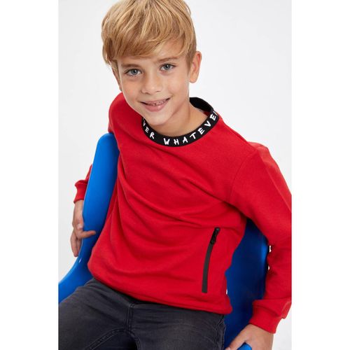 product_image_name-Defacto-Boy Crew Neck Regular Fit Sweat Shirt - Red-1