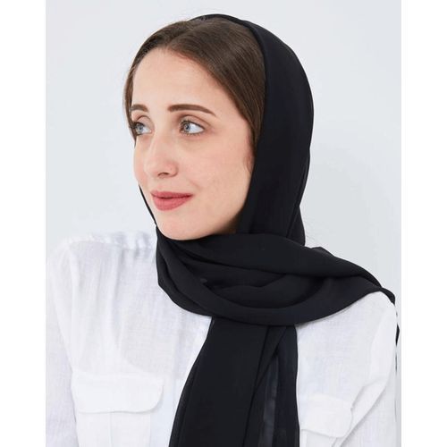 product_image_name-Generic-مجموعة من اثنين وشاح - طرحه - كريب - شيفون ساده كاجوال حجم كبير-5