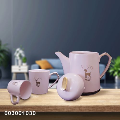 cute cat tea set 6pcs porcelain