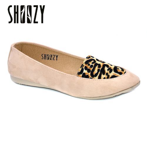 اشتري Shoozy Casual Slip On Ballerina  - Beige في مصر