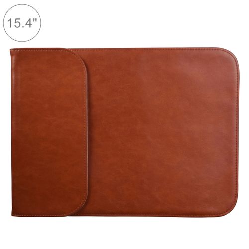Buy 15.4 Inch PU + Nylon Laptop Bag Case Sleeve Notebook Carry Bag, ForBook, Samsung, Xiaomi, Lenovo, Sony, DELL, ASUS, HP(Cowhide Yellow) in Egypt