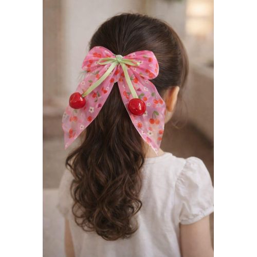 product_image_name-Generic-فيونكة شعر بناتي مزينة بكرز إكسسوار شعر أنيق للأطفال فيونكة شعر كيوت للبنات قطعتين -5