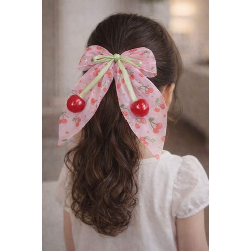 product_image_name-Generic-فيونكة شعر بناتي مزينة بكرز إكسسوار شعر أنيق للأطفال فيونكة شعر كيوت للبنات قطعتين -7