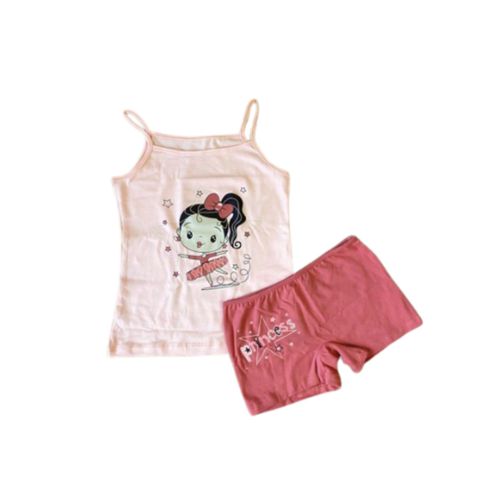 Vanilla Set Of Tank Top And Hot Short Underwear For Girl-Multicolor price  in Egypt, Jumia Egypt