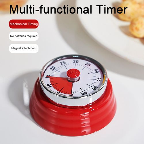 Mechanical Kitchen Timer Loud Alarm Sound with Magnet, 60 Minutes