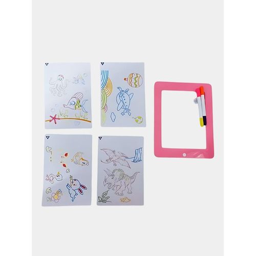 product_image_name-El Safwa-لوحة رسم السافوى مع زر تغيير اللون و6 أقلام نيون-2