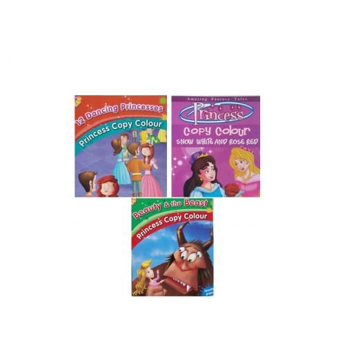 product_image_name-Jumia Book-مجموعة كتب تلوين - الجميلة والوحش + سنو وايت ووردة حمراء + الأميرات الراقصات-1