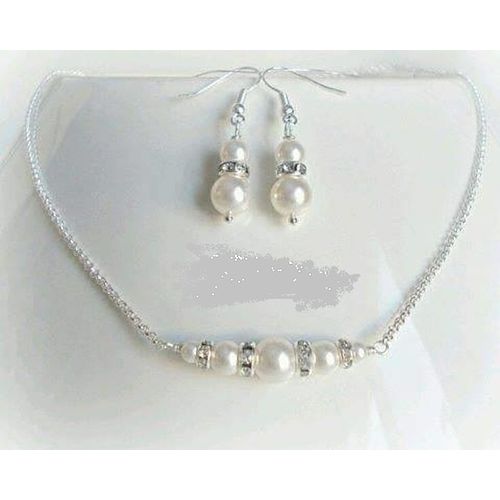 Handmade Artificial Pearl Jewelry Set 2 