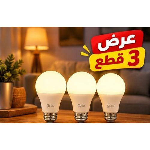 Generic عرض 3 لمبات LED بقاعدة E27 وإضاءة دافئة