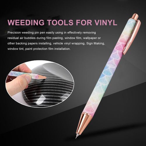 Air Release Pen Pin Pen with Refills Craft Vinyl Weeding Tools Point  Retractable Air Release Tool Weeding Pen A 