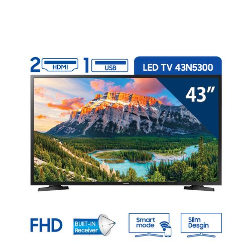 Samsung UA43N5300 تلفزيون ذكي 43 بوصة دقة Full HD مع رسيفر مدمج