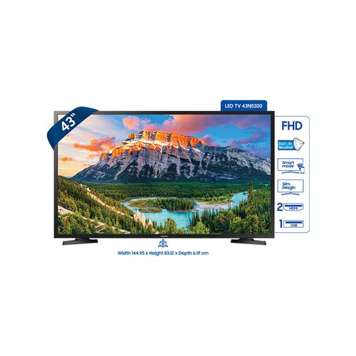 Samsung UA43N5300 تلفزيون ذكي 43 بوصة دقة Full HD مع رسيفر مدمج