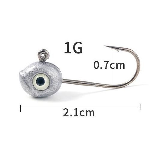 Generic Small Grouper Head Jigs Hook Rock Fish Hooks For Soft Worm  Saltwater Fishing Hook 1g 1.7g 3.3g Fishing @ Best Price Online