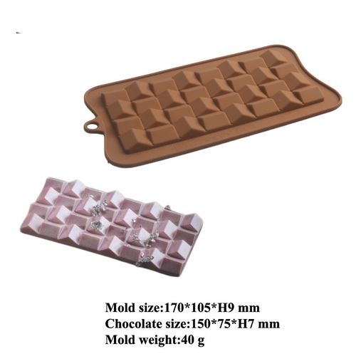 Valentine's Day Rose Flower Chocolate Bar Mold Cake Silicone