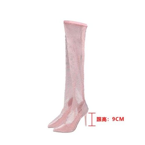 Plastic thigh high boots hot sale