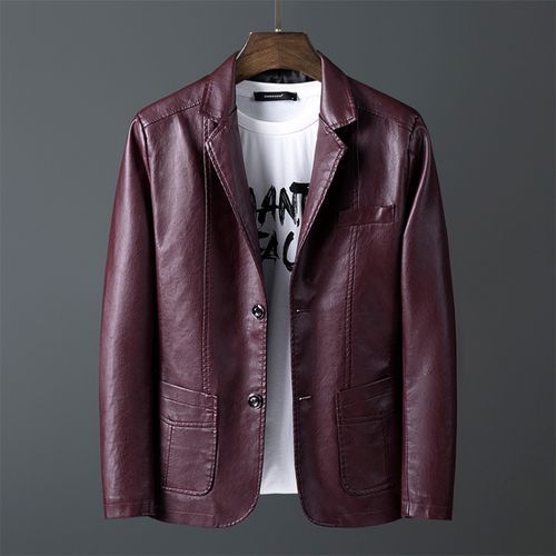 formal leather jacket