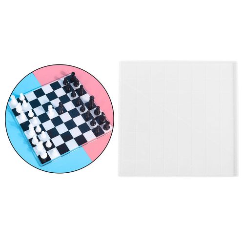 Generic 2x Chessboard Silicone Resin Mold Chess Piece Mold Craft