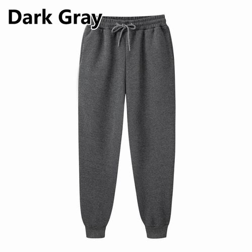 LUXUR Mens Drawstring Sweatpants Warm Yoga Sport Trousers Navy Blue M 