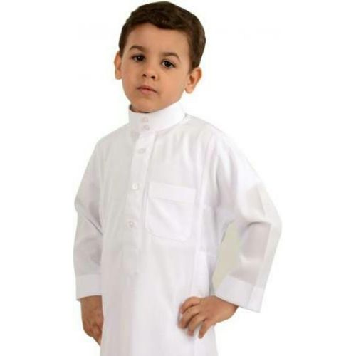 اشتري Al Daffa Boys Arabian Abaya - White في مصر