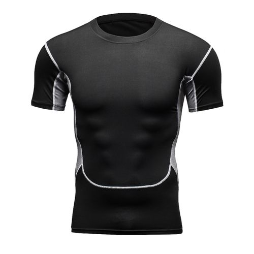 T-shirt Men Compression Quick Dry Sports Shirts Running Gym Fitness Workout  Tops