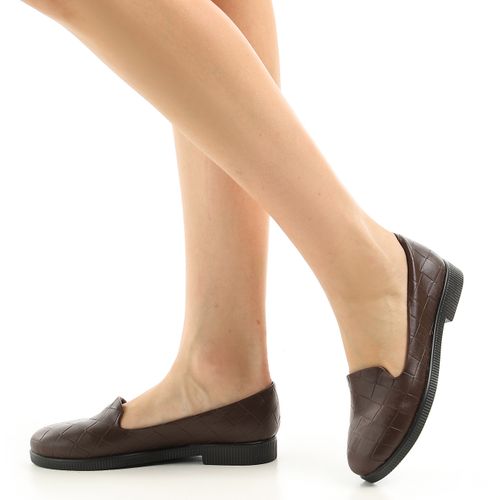 Buy Women`s Soft & Medical Slip On Flat Shoes - Brown in Egypt