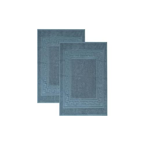 product_image_name-Signoola-بساط الحمام الفاخر من سيجنولا - قطعة واحدة من القطن المصري، 50 × 70 سم، لون أزرق داكن-1