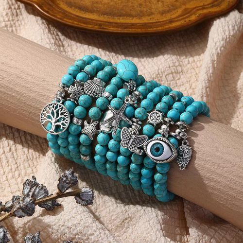 50Pcs/lot Hot Sale Wholesale Random Retro Multi-layer Leather Bracelet For  Men Women Handmade Charm Bracelet Wrap Jewelry NM3