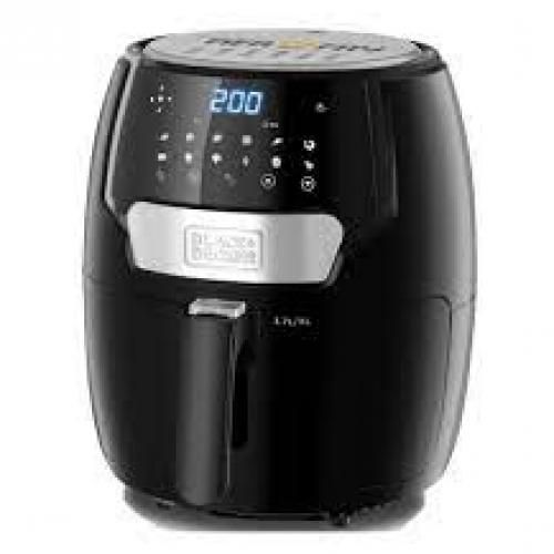 Buy BLACK+DECKER Digital Air Fryer, 3.7 Liters, 1500 Watt, Black AF4037-B5 in Egypt