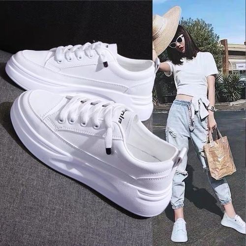 اشتري Fashion Ladies Fashion Casual White Shoes-White في مصر