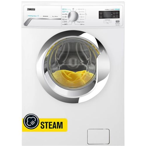 Zanussi V-STEAM غسالة 8 كيلو بالبخار تحميل امامى ابيض 1200 للفه