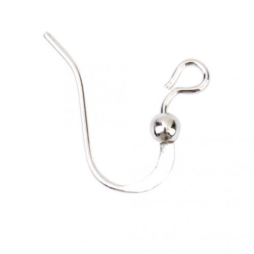 100Pcs Silver Plated French Hook Earwire, Earring Hook, Fish Hook, DIY  Earring, Earring Findings,Coil Ear Wires,Wholesales