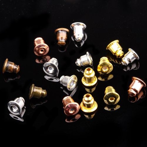 100pcs/lot Transparent Rubber Earring Backs Stopper Earnuts Stud Earring  Back Supplies For Jewelry DIY Jewelry Findings Making Accessories