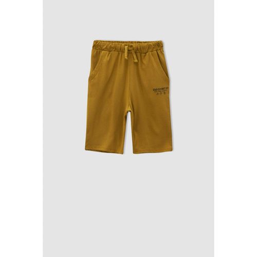 product_image_name-Defacto-Knitted Bottom Short - D.Camel-1