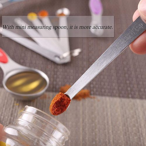 Generic Magnetic Measuring Spoons Set of 8 Stainless Steel Stackable Dual  Sided Teaspoon Tablespoon for Measuring Dry and Liquid Ingred