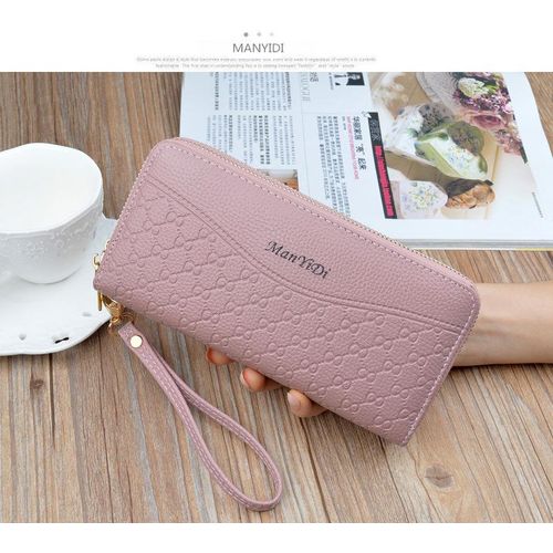 Buy HAWEE Cellphone Wallet for Women Dual Zipper Long Purse with Removable  Wristlet at Amazon.in