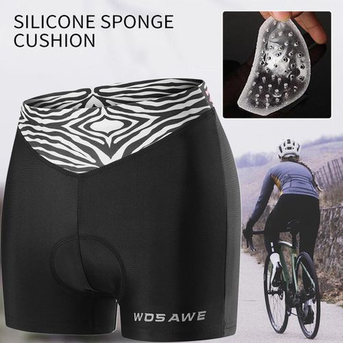 Generic Women's Underwear 3D Padded Bike Shorts Road M Grey