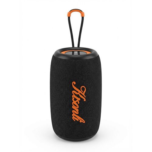 product_image_name-Kisonli-مكبر صوت بلوتوث لاسلكي كيسونلي K24 قوة 10 واط مضخم صوت سوبر بيس مع إضاءة RGB مدمجة وتصميم أسطواني أسود مثالي للحفلات والمناسبات والاستخدام الخارجي والداخلي جودة صوت عالية ومحيطية-1