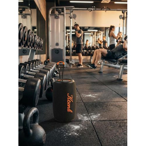 product_image_name-Kisonli-مكبر صوت بلوتوث لاسلكي كيسونلي K24 قوة 10 واط مضخم صوت سوبر بيس مع إضاءة RGB مدمجة وتصميم أسطواني أسود مثالي للحفلات والمناسبات والاستخدام الخارجي والداخلي جودة صوت عالية ومحيطية-6