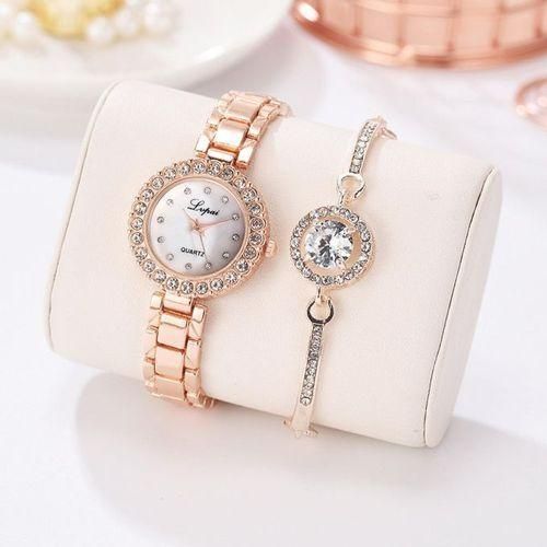 Fashion Ladies Rose Gold Colour Quartz Watch Hand Chain Rose Gold Watch Best Price Online Jumia Egypt