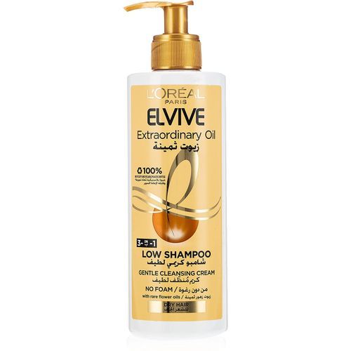 اشتري L'Oreal Paris Elvive Extraordinary Oil Low Shampoo Sulfate And Foam Free - 400ml في مصر